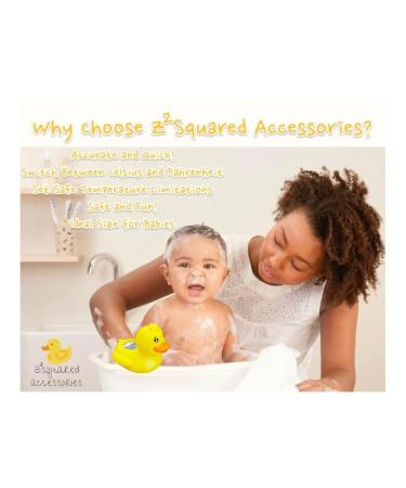 ZSquared Baby Bath Floating Toy - Digital Water Duck Thermometer with Safety Warning | Perfect Gift for Parents & Kids - Buy Online on GoSupps.com