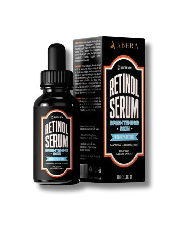 ABERA Retinol Serum for Men, 6-in-1 Anti-Aging Face Serum, Helps Smooth Wrinkles, Fade Dark Spots & Even Tone, with Niacinamide & Hyaluronic Acid, Aloe + Centella Soothing Complex, 1.06 Fl Oz A. 1 Pack