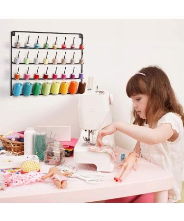 Haitarl 32-Spool Sewing Thread Rack | Wall-Mounted Metal Holder for Organizing Sewing Thread and Embroidery Tools - Buy Online on GoSupps.com