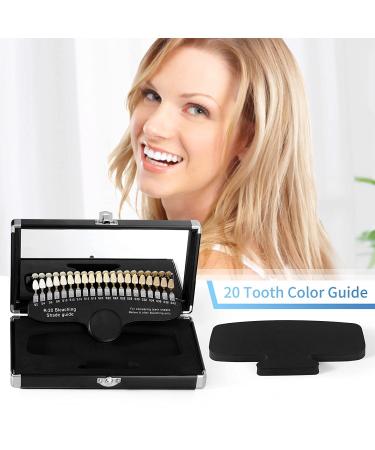 EZGO Professional 3D R-20 Dental Teeth Whitening Shade Guide for Dentist Tracking Teeth Whitening Course  20 Colors Tooth Shade Guide - Buy Online on GoSupps.com