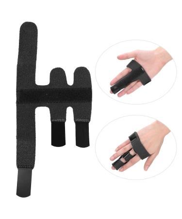 Buy Finger Joint Brace Stabilizer - Sprain & Fracture Recovery Splint for Adults & Children - Black Finger Knuckle Protector - Buy Online on GoSupps.com