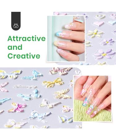 Beetles Gel Polish Top Coat & 5D Flower Nail Stickers - No Wipe UV LED - Perfect for Girls & Women | Garden Walk Design - Buy Online on GoSupps.com