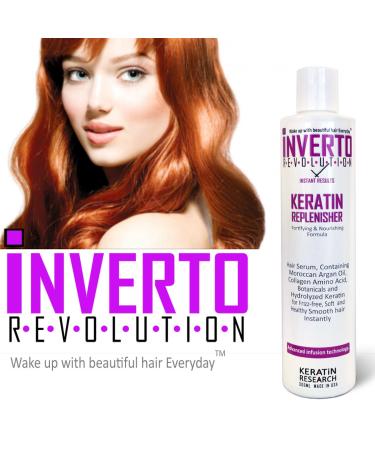 Inverto Instant Weekly Keratin Treatment - Argan Oil & Amino Acids for Smooth Frizz-Free Shiny Hair | Nourishing Complex with Thermal Protection - Shop Internationally - Buy Online on GoSupps.com