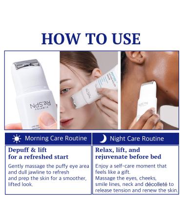 Re.SPN Peptide Lifting Roller Serum For Wrinkles Lifting & Pore Tightening on Face & Neck with Gua Sha Applicator Vegan Anti-wrinkle Peptide Niacinamide K-Beauty (1.69 fl oz) Clear - Buy Online on GoSupps.com