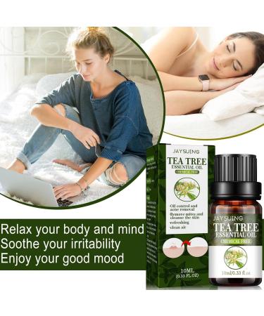 Eteslot 100% Pure Tea Tree Oil Natural Essential Oil for Skin Cell Activation Pore Shrinkage Aromatherapy & Diffuser - 10ml - Buy Online on GoSupps.com