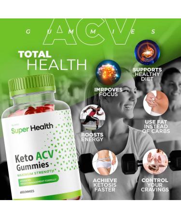 SuperHealth Keto ACV Gummies - 60 Gummies for 60 Days - Buy Online on GoSupps.com