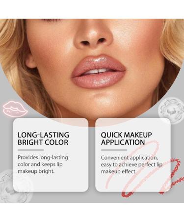  Generisch Long-lasting pigmented lip pencil | Nourishing lipstick | For women and girls for parties office travel home everyday wear Valentine's Day and holidays - Buy Online on GoSupps.com