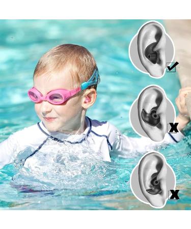 Macrohu Silicone Waterproof Earplugs for Sleeping | Reusable Soft Earplugs for Snoring Swimming & Hearing Protection - Black (Size S) - Buy Online on GoSupps.com