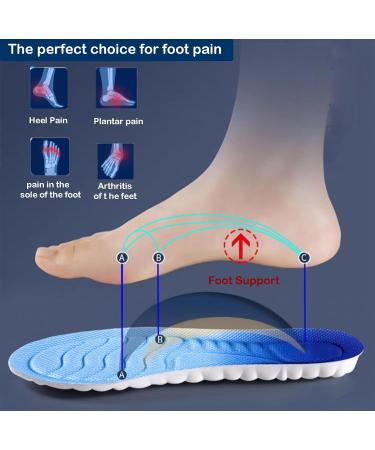 Shop Solo Actfit Comfort Memory Foam Insoles for Men & Women - Orthopedic Foot Pain Relief for Plantar Fasciitis & Flat Feet - Soft Damping Gray 39-40 - Buy Online on GoSupps.com