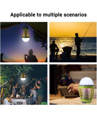 SEFAX 2 in 1 Mosquito Killer Camping Lamp Cordless Fly Killer Rechargeable with USB Cable Waterproof Camping Mosquito Killer Lamp for Outdoor Hiking - Buy Online on GoSupps.com