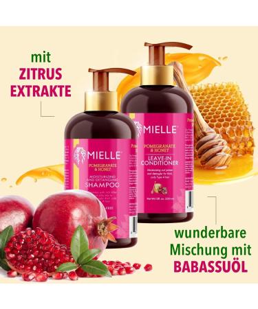 P-Beauty Pomegranate & Honey Curly Conditioner Sulfate Free - Hydration Anti-Frizz Hair Growth & Smoothness - Curl Care for Healthy Shiny Hair 355ml - Buy Online on GoSupps.com