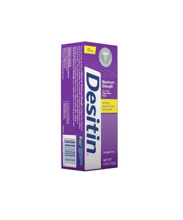 Desitin Maximum Strength Diaper Rash Paste 4oz (Pack of 4) - Buy Online on GoSupps.com