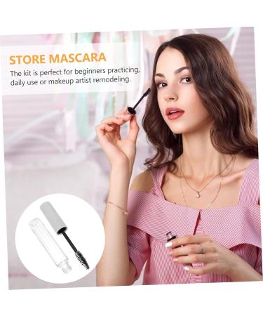 Beatifufu 10pcs Eyelash Tube Eyelash Growth Tubes Clear Mascara for Eyelashes Clear Mascara Tube Plastic White - Buy Online on GoSupps.com