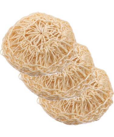 FOMIYES 3pcs Cleaning Bath Ball Bath Sponges for Shower Bath Sponge Balls Shower Exfoliating Loofah Exfoliating Body Scrubber African Exfoliating Net Washing Sisal Shower Supplies