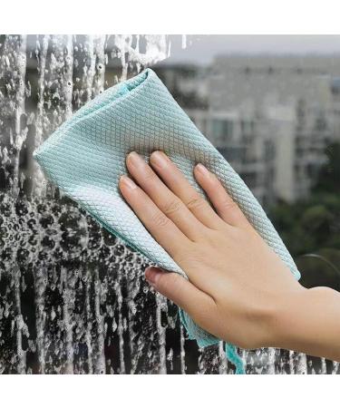 10Pack Probablei Streak-Free Miracle Cleaning Cloths Reusable Microfibre Cleaning Cloths Nano Streak Free Miracle Cleaning Cloths Fish-Scale Streak Free Glass Cleaning Cloth - Buy Online on GoSupps.com