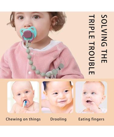 Buy BDSHUNBF 6PC Silicone Pacifier Chain - Soft Clip for Boys & Girls | Personalized Gift - Buy Online on GoSupps.com