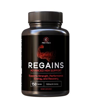 HGH Supplements for Men & Muscle Builder for Men - Regains Natural Growth Hormone Booster, Human Growth Hormones HGH for Men & Women, Anabolic Bodybuilding & Muscle Building Supplements 150 Capsules 150 Count (Pack of 1)