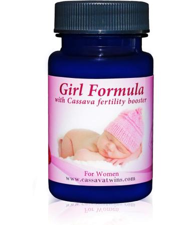 Cassava Twins Baby Girl Formula for Women with Cassava Fertility Booster 30 Count
