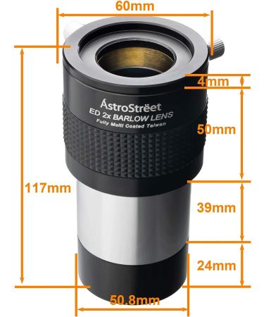 AstroStreet 2 2X ED Lens Barlow 50.8mm - Genuine Japanese Product - Buy Online on GoSupps.com