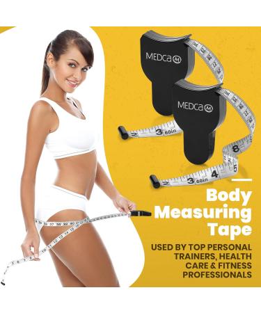 Medca Body Tape Measuring Device & Ski Fold Measuring Slide 2-Piece Skin Fold Analyzer & BMI Tool Set - Buy Online on GoSupps.com