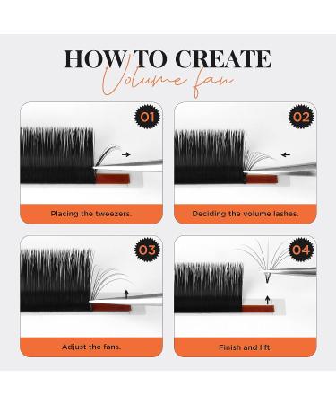 BEYELIAN Easy Fan Volume Eyelash Extensions 3D Matte Black Faux Mink - 0.05 D Curl Mix 8-15mm - Buy Online on GoSupps.com