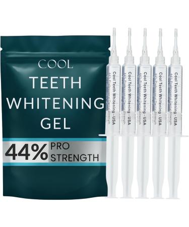 Teeth Whitening Gel for Trays – Pro Strength 44% Carbamide Peroxide, 5 Syringes (50 Uses) + 2 Trays, Enamel Safe Teeth Whitener, Removes Coffee, Wine & Tobacco Stains, at-Home Pro Whitening Kit - Buy Online on GoSupps.com