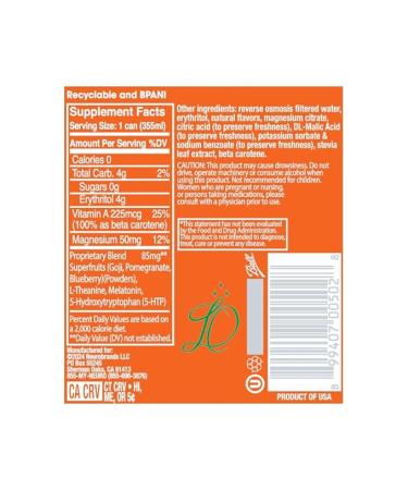 Neuro Sleep Mellow Mango, 12 Fl Oz Can (Pack of 12) - Buy Online on GoSupps.com