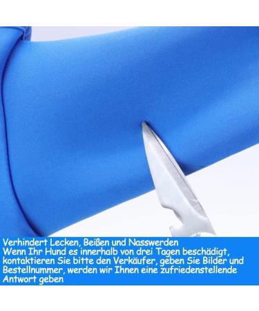 Gtobes Dogs Recovery Suit - Cone Collar Alternative | Abrasion-Resistant Pet Wound Protection | Washable Waterproof Blue XXL - Buy Online on GoSupps.com