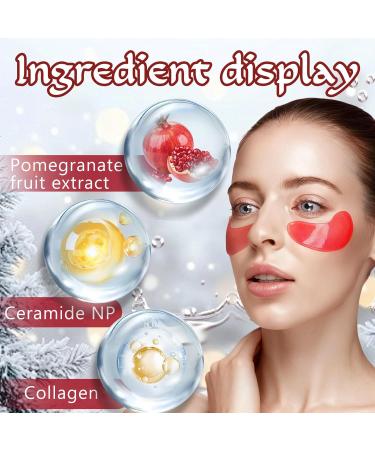 60 Pcs No l Grenade Masques pour les yeux Patch en Gel Hydratant et Apaisant Anti Cernes Patch Yeux Nourrit et lisse le contour des yeux R duit les ridules pour un regard clatant rouge - Buy Online on GoSupps.com