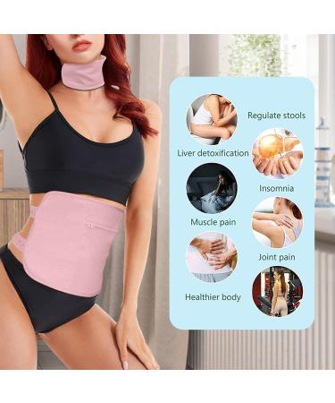  Jildouf Castor Oil Pack Reusable Castor Oil Compress Castor Oil Compression Compress No Mess Universal Castor Oil Kit to Help Sleep Liver and - Buy Online on GoSupps.com