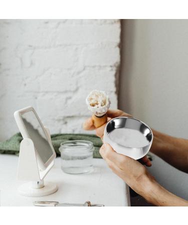 Frcolor Men's Shaving Bowl & Soap Set | Stainless Steel Shaving Accessories & Wooden Stand for Perfect Shave - International Shipping Available - Buy Online on GoSupps.com