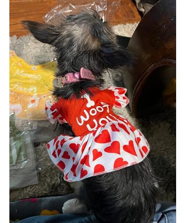 XPUDAC Small Dog Dress Girl Apparel: Colorful Flower Dog Clothes for Small Dogs - 4 Pieces (Small 5.5-8 lbs) - Buy Online on GoSupps.com