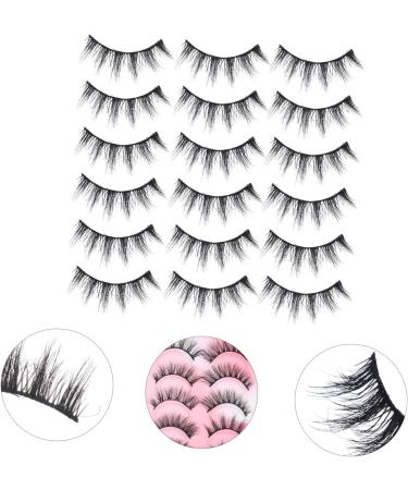 FRCOLOR Eyelashes Natural False Eyelashes 20 Pairs Artificial Black Faux For Women Bulk Lash Strips Fake Lash Strip Fake Makeup Make Up Cosmetics 3D 23X19X15CM Black1 - Buy Online on GoSupps.com