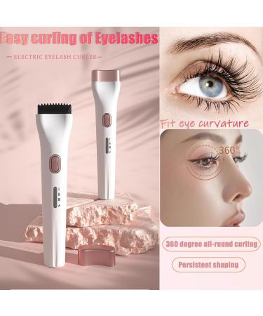 Electric Eyelash Curler Rechargeable Heated Eyelash Curler Three Temperatures to Be Selected Fast Curling and Long Lasting Suitable for Girls Women All Kinds of Eyelashes - Buy Online on GoSupps.com