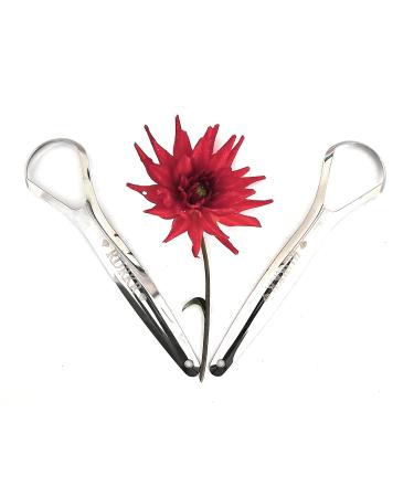 Stainless Steel Tongue Scrapers Set - 2-Pack | Travel Cases | Enhance Oral Health & Hygiene - Buy Online on GoSupps.com
