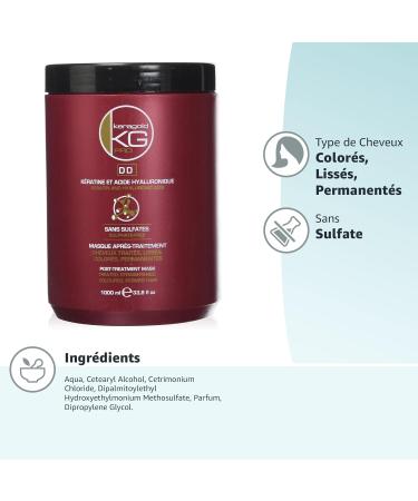 Keragold Pro Sulphate Free Keratin/Hyaluronic Acid DD Mask 1 L - Buy Online on GoSupps.com