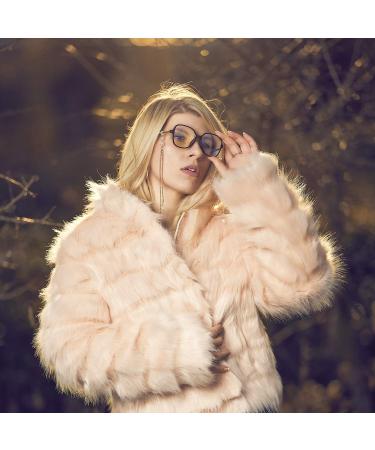 ZENOTTIC Blue Light Blocking Glasses for Women with Stylish Eyeglasses Chain - Black - Buy Online on GoSupps.com