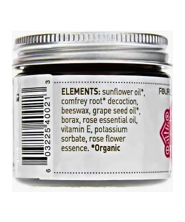 Four Elements 4E Rose Comfrey Moisture Cream a Natural Non-Greasy Organic Cream that help Soothe and Calm your Skin 2 OZ - Buy Online on GoSupps.com