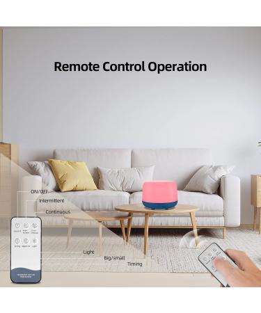 DIFFOFE 300ML Essential Oil Diffuser - Small Room Cold Mist Aromatherapy with Timer, LED Night Light (Dark Blue) - Buy Online on GoSupps.com