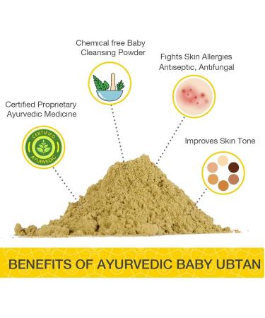 Omved SHISHU Baby Ubtan 100g - Ayurvedic Cleansing Bath Powder - Buy Online on GoSupps.com