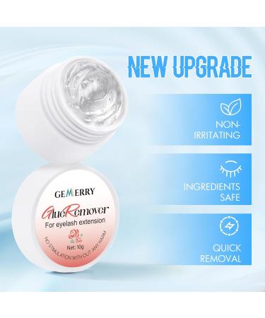 GEMERRY Lash Extension Remover 10g - Gentle Cream Formula for Sensitive Skin Quick Dissolve Lash Glue Remover for Eyelash Extensions (Rose) - International Shipping Available - Buy Online on GoSupps.com