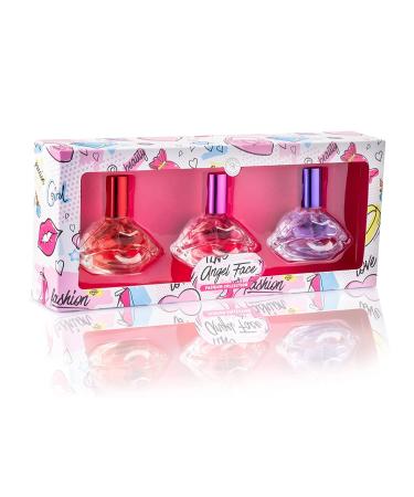 Girls Body Spray Mist Perfume Gift Set - 3pc Eau De Parfum for Little, Young, Tween, Pre-Teen & Teenage Girls | Kissing-Lips Shaped Bottles by ANGEL FACE Fashi - Buy Online on GoSupps.com