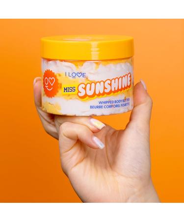 I LOVE Cosmetics Miss Sunshine Whipped Body Butter - Body Moisturizer for Women - Shea and Cocoa Butter Avocado Oil - Vanilla Caramel Scent - 8.5 oz - Buy Online on GoSupps.com
