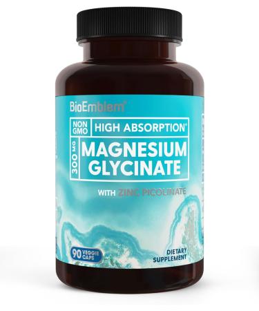 BioEmblem Triple Magnesium Complex and Magnesium glycinate with Zinc for Brain Health Enzyme Function and Muscles and Legs - Buy Online on GoSupps.com