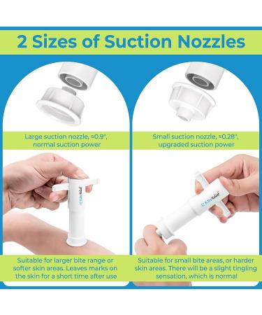 Bug Bite Relief Suction Tool 2-in-1 | Fast Itch Relief for Bee Sting | Natural Venom Extractor | Ideal for Camping & Travel | Kids Friendly | 2 Pcs - Buy Online on GoSupps.com