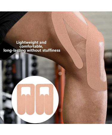 Kinesiology Tape for Knees Precut | Pre-Cut Kinetic Tape for Knee Sports Tape for Knee Pre Cut Kinesiology Tape Strips Sports Tape Kinesiology Breathable Traceless for Swimming - Buy Online on GoSupps.com