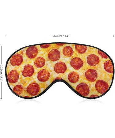 Realistic Pizza Pattern Sleep Mask | Soft & Comfortable Eye Mask with Adjustable Head Strap - Buy Online on GoSupps.com