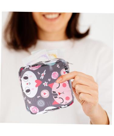 Healeved 5-Set Aunts Towel Keeping Pads for Teenagers - Portable Menstrual Tape Bags for Girls - Polyester Coin Tin Holder Bracket - Buy Online on GoSupps.com