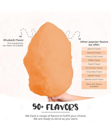Baking Beauty and Beyond Rhubarb Flavour Premium Floss Sugar for Cotton Candy - 400g Bulk Floss Sugar with Natural Ingredients for Every Occasion - Buy Online on GoSupps.com
