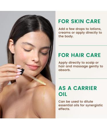 4 fl.oz Organic Sweet Almond Oil and Sunflower Seed Oil for Hair and Skin - Buy Online on GoSupps.com